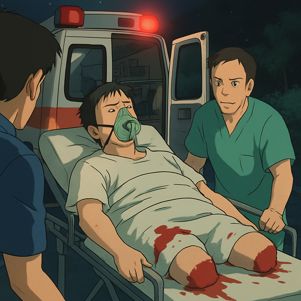 As a result of a nighttime accident in Cyprus, a 30-year-old man had both his legs amputated, and his condition is assessed as critical.