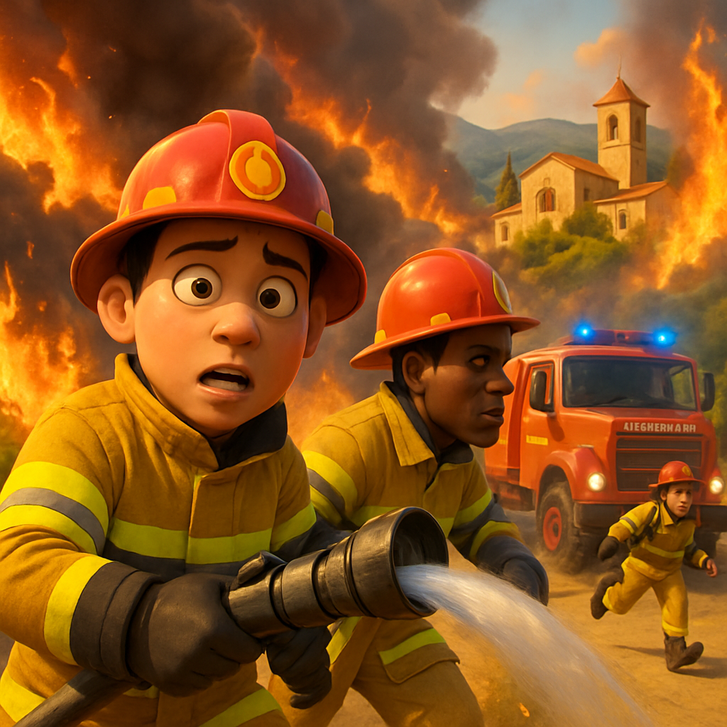 Читателями зафиксирован пожар, который начался в Мони в Лимассоле.