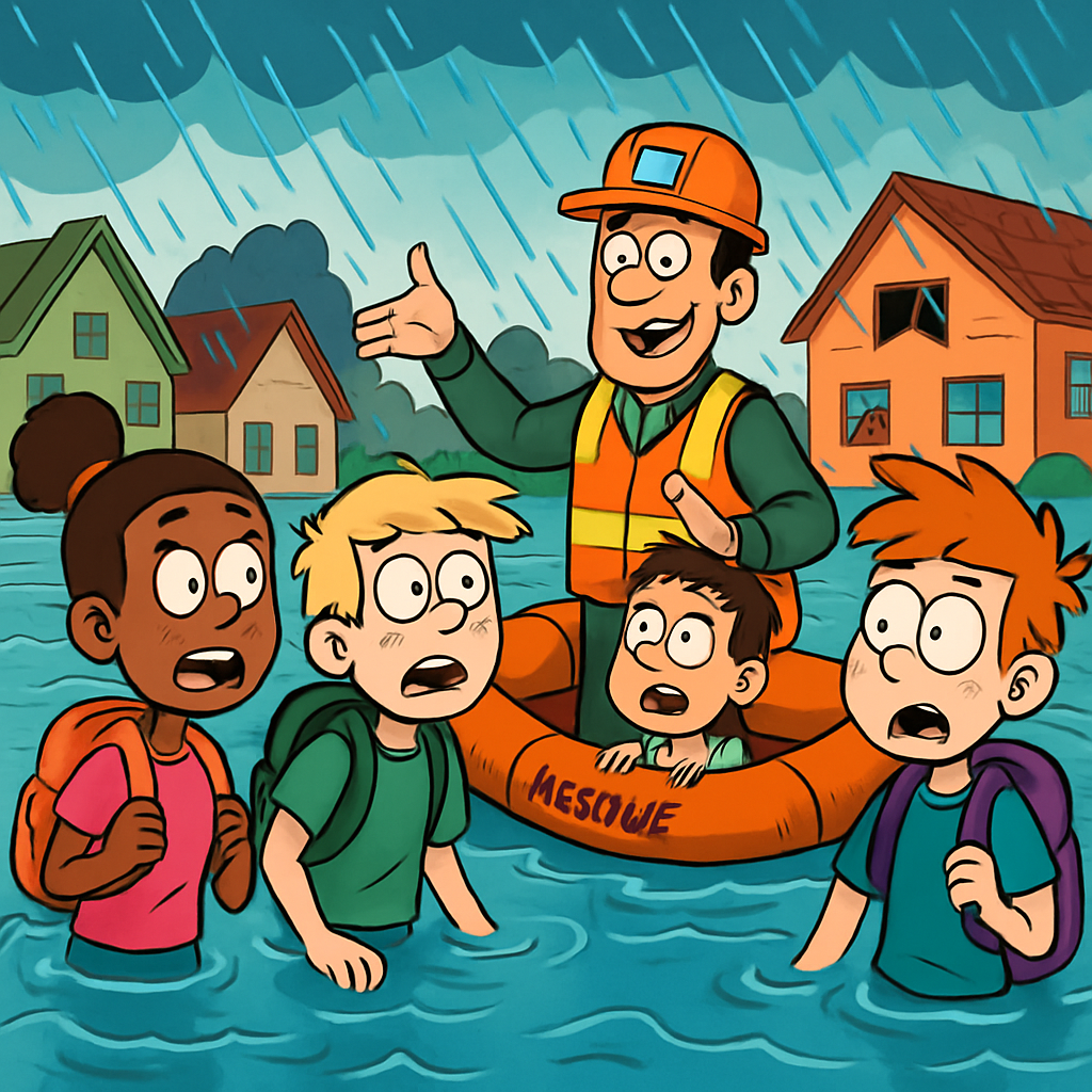 В Ларнаке прошел семинар, на котором 60 старшеклассников протестировали практические меры реагирования на сильные наводнения.