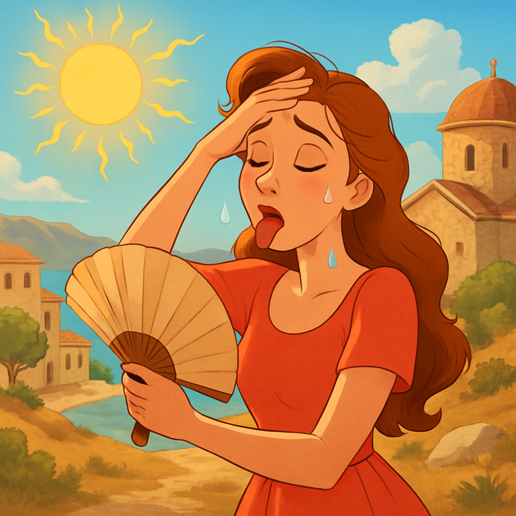 Сегодня на Кипре до +40С во внутренних районах, около +37С на побережьях и около +33С в горах.