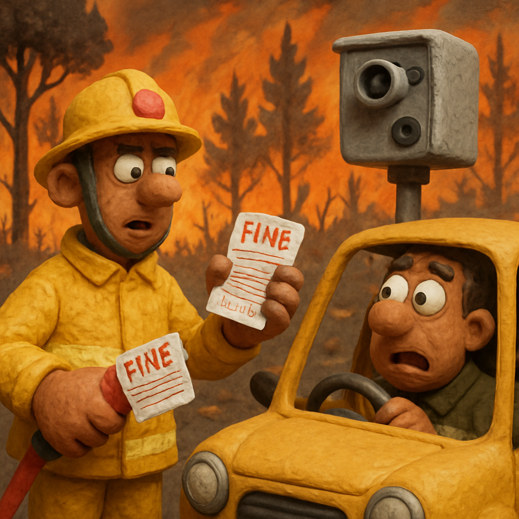 Штрафы, выписанные мобильными камерами во время пожаров, в пострадавших районах Кипра, будут отменены.