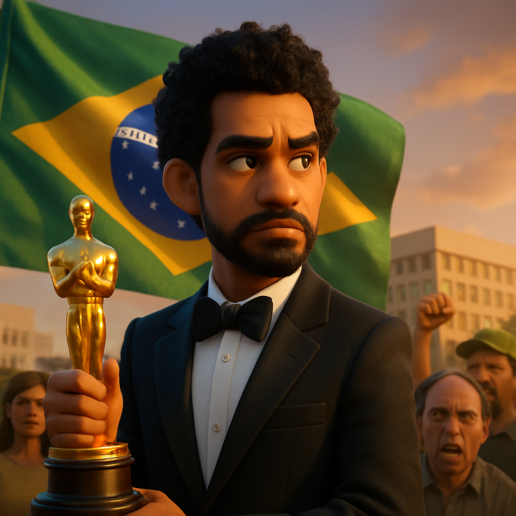 The Brazilian star of “The Secret Agent” is a major Oscar contender, though some at home turned against him for criticizing the right-wing government.