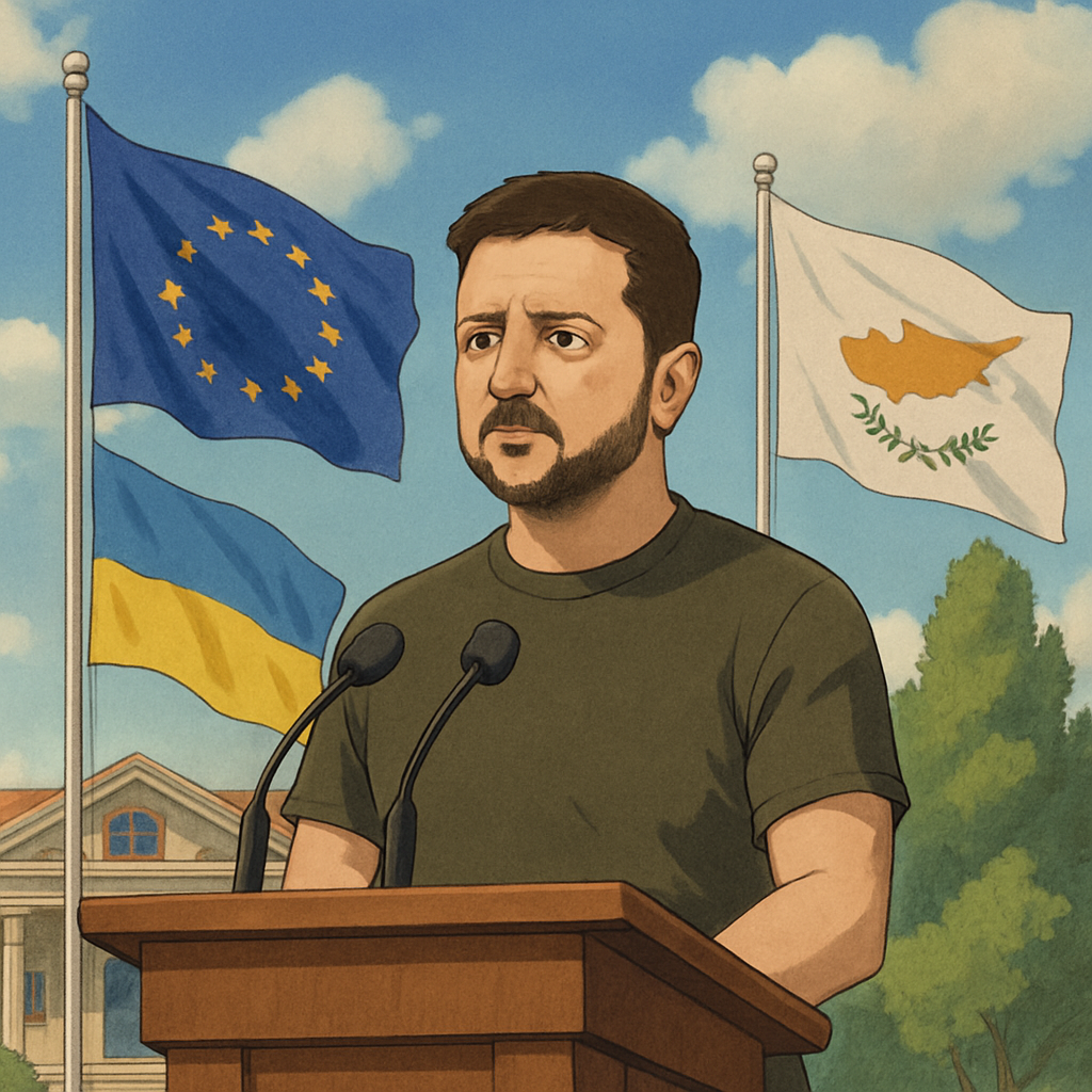 Speech by Volodymyr Zelenskyy at the opening ceremony of Cyprus's presidency of the Council of the European Union in Nicosia.
