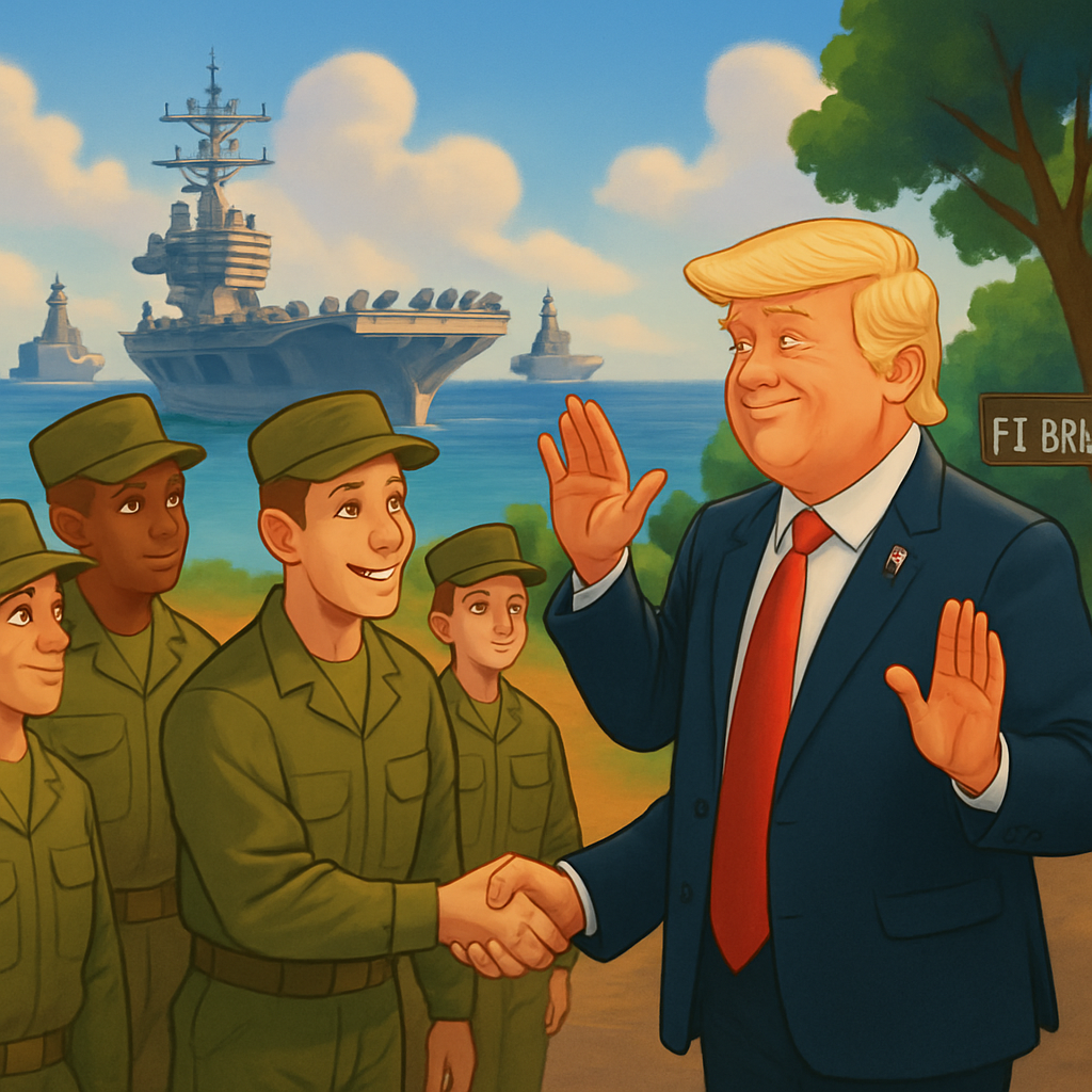 The remarks came shortly after Trump confirmed that he was sending a second aircraft carrier group to the Middle East and after he spoke with troops at Ft.
