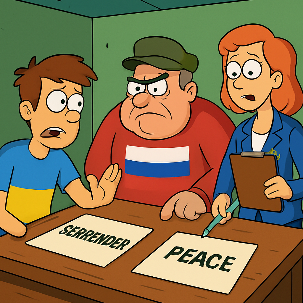 The first draft essentially called for Ukraine’s surrender.