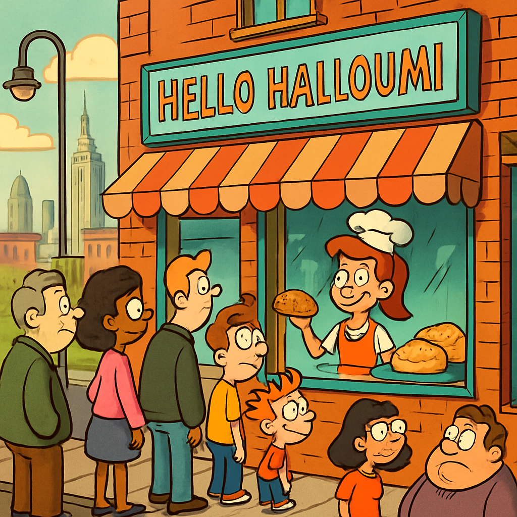 Небольшая пекарня Hello Halloumi в Нью-Йорке стала хитом после статьи в The Times.