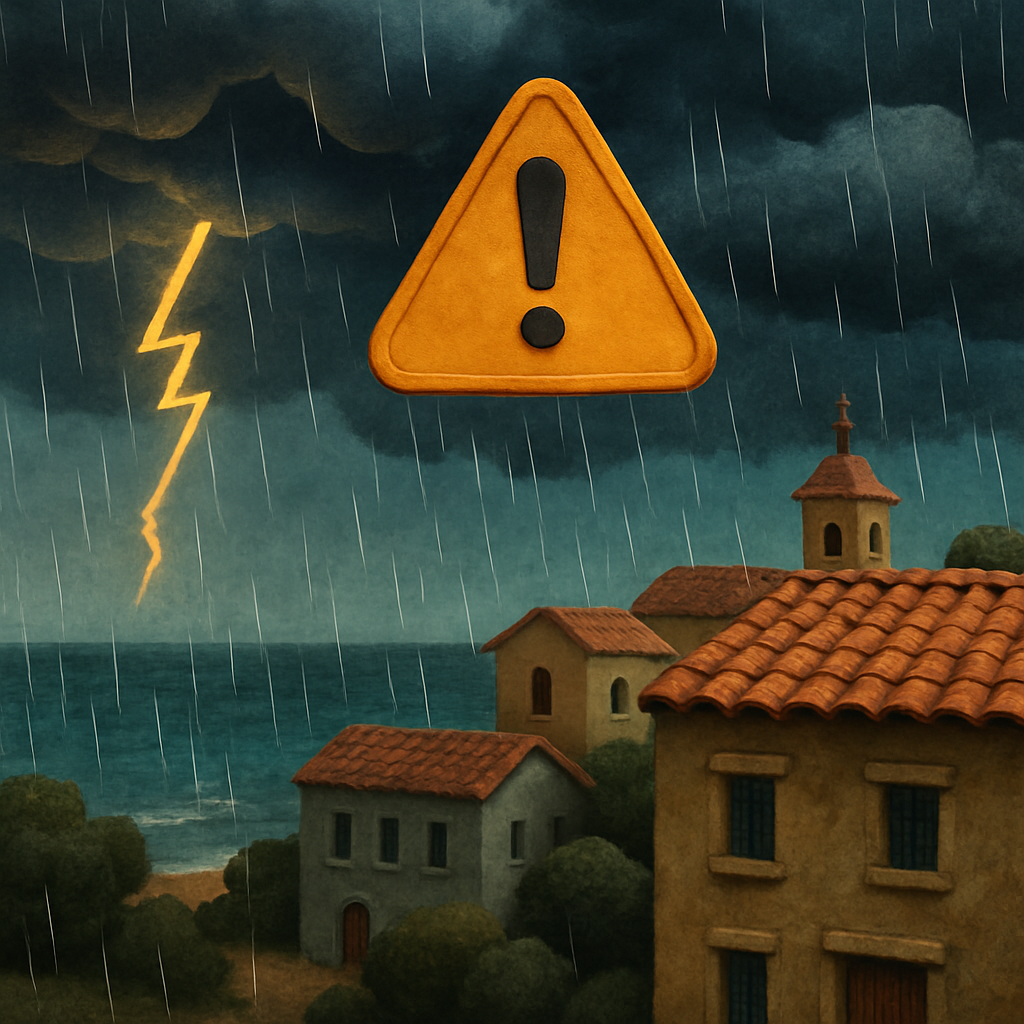 На воскресенье на Кипре выпущено новое «желтое» предупреждение о дождях и штормах.