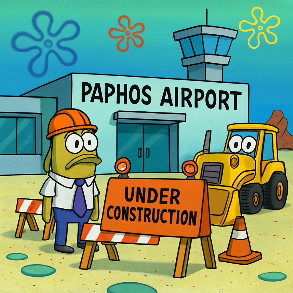 Аэропорт Пафоса старается утрясти ситуацию с временными неудобствами.