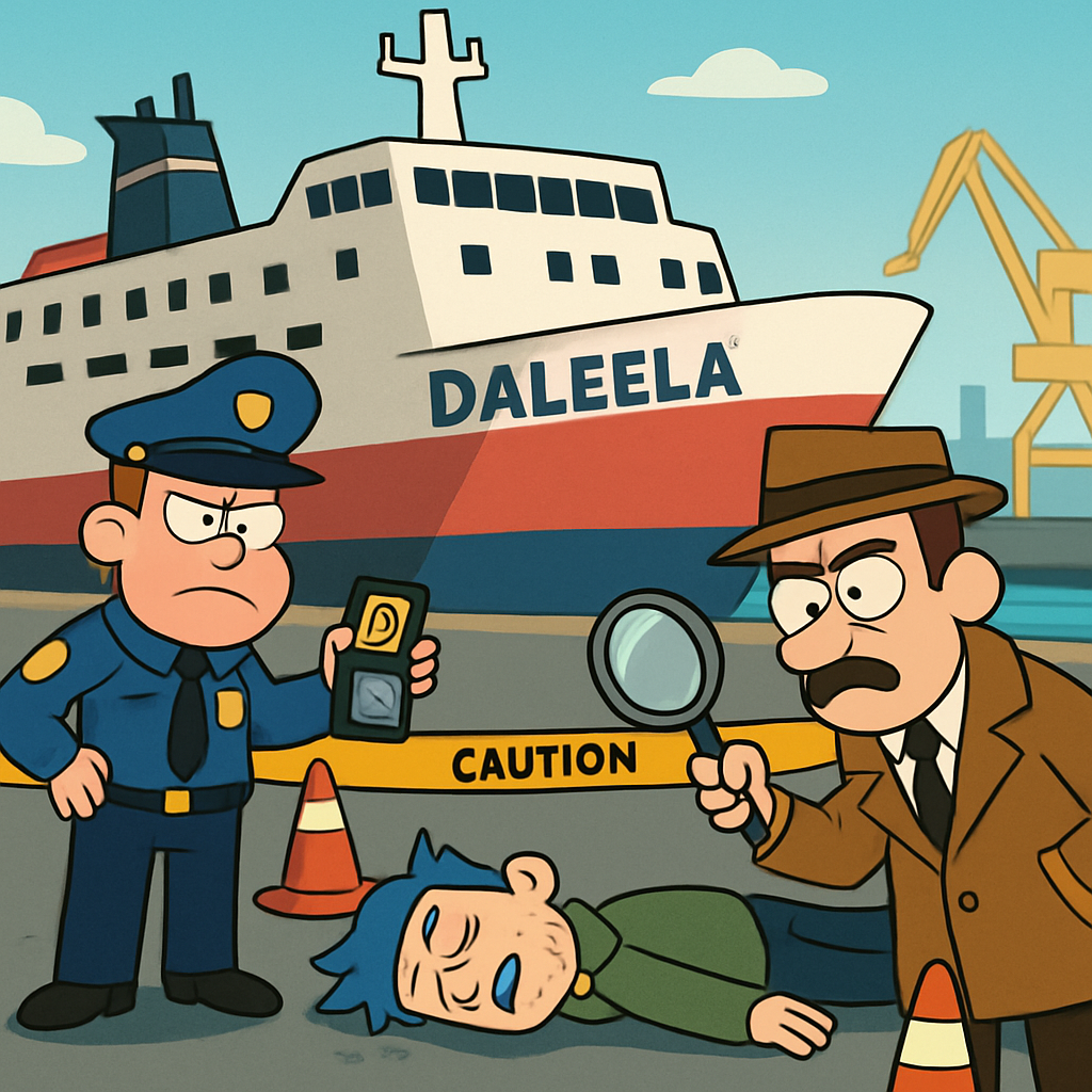 На борту парома Daleela, прибывшего в порт Лимассола, обнаружен мертвый мужчина.