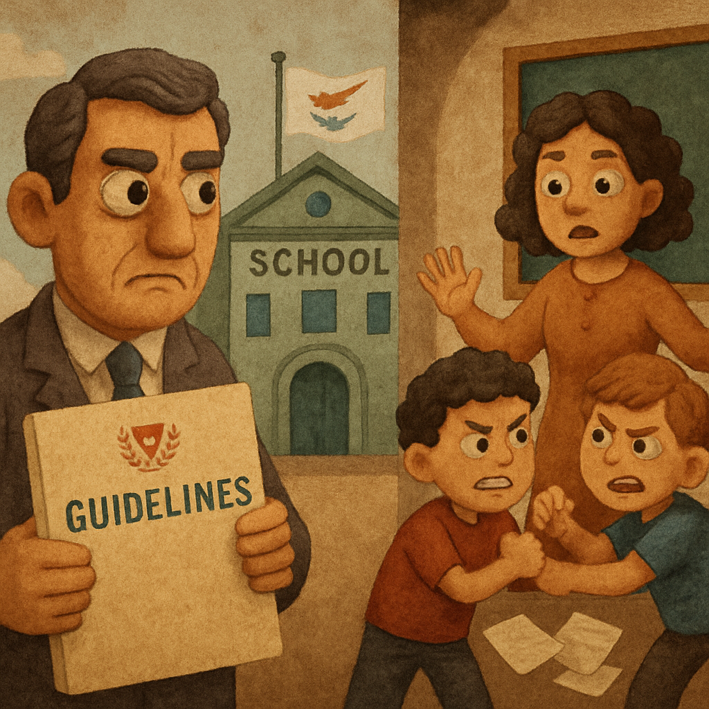 The Ministry of Education sent guidelines to all schools in Cyprus for preventing and responding to violence in schools.