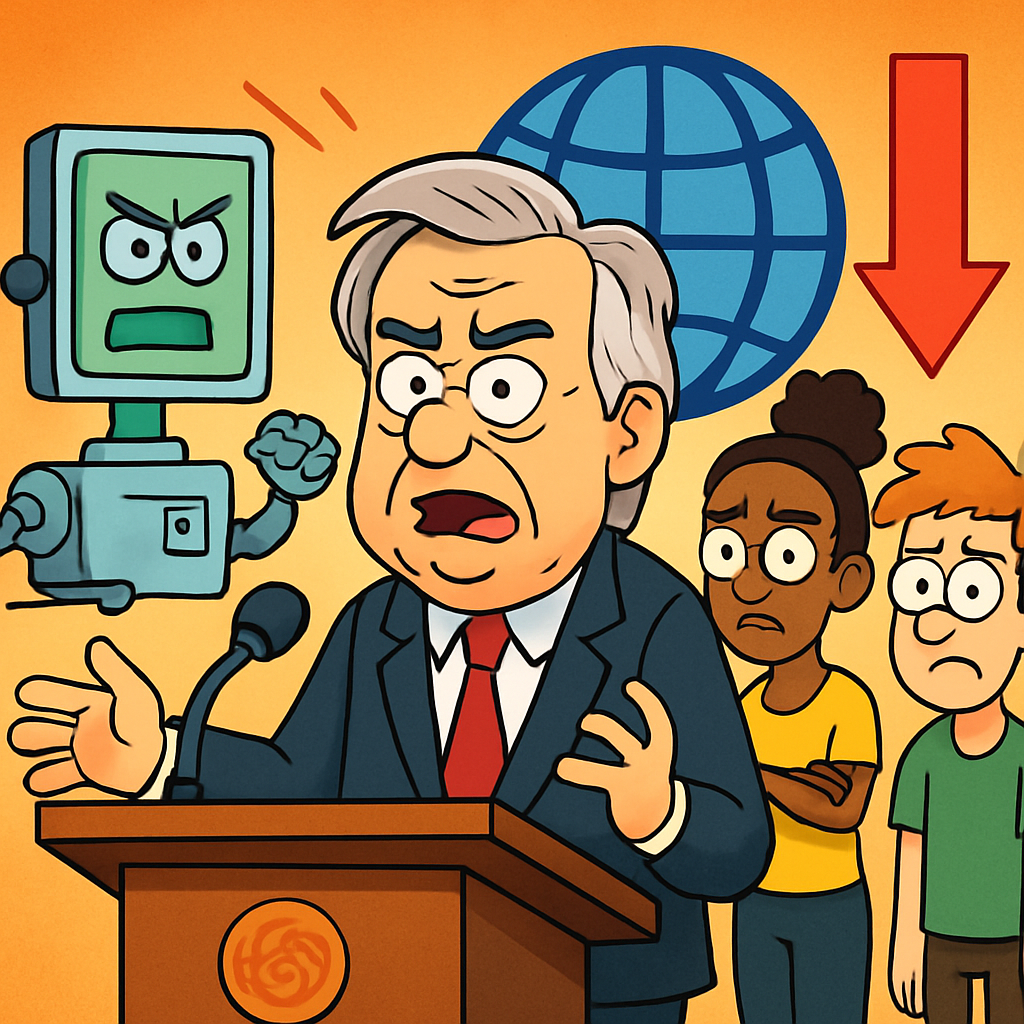 Guterres also used his wide-ranging remarks to urge action against the abuse of artificial intelligence and to call for efforts to fight inequality.