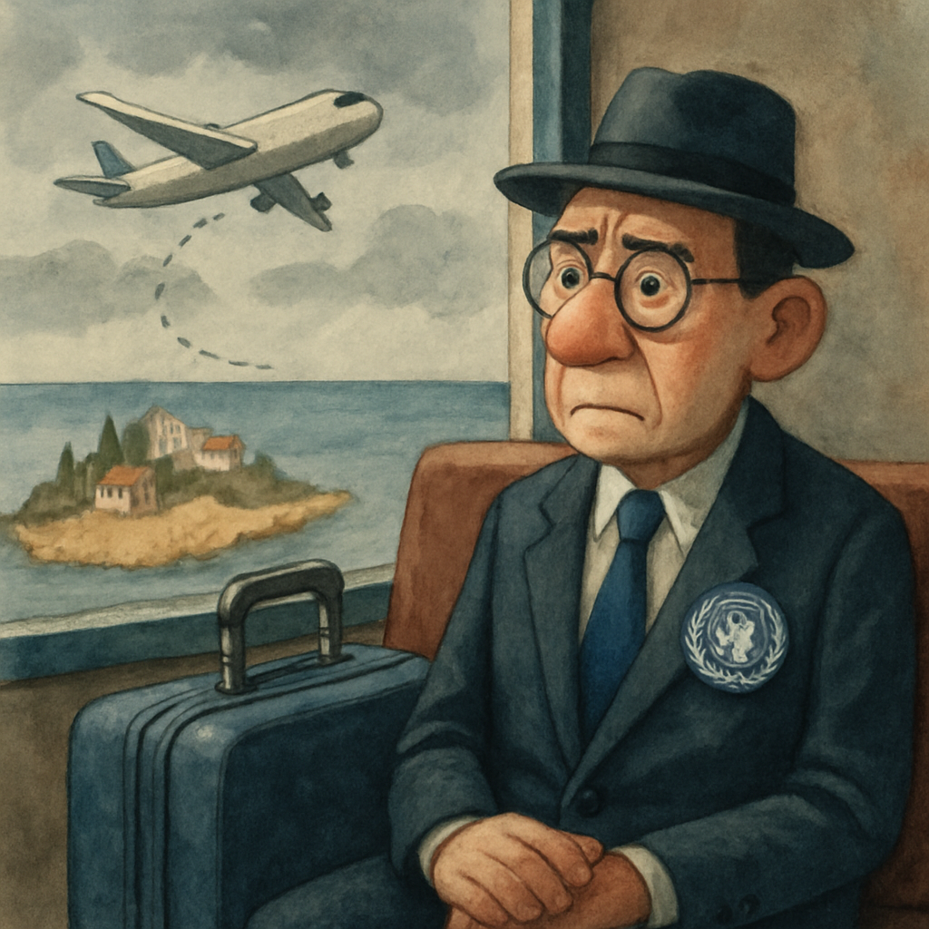 Запланированный на понедельник визит посланника ООН на Кипр отложен из-за непредвиденных обстоятельств.