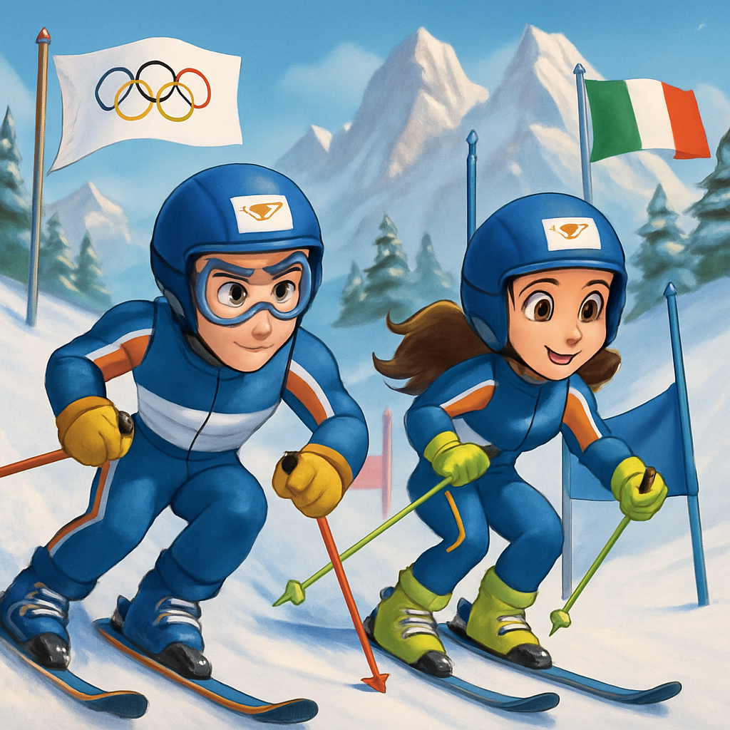 At the Winter Olympics in Italy, Cyprus will be represented by two athletes who will compete in slalom.