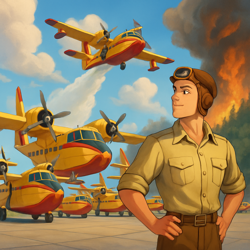 Кипр планирует в течение пяти лет приобрести 10 собственных самолетов для пожаротушения.