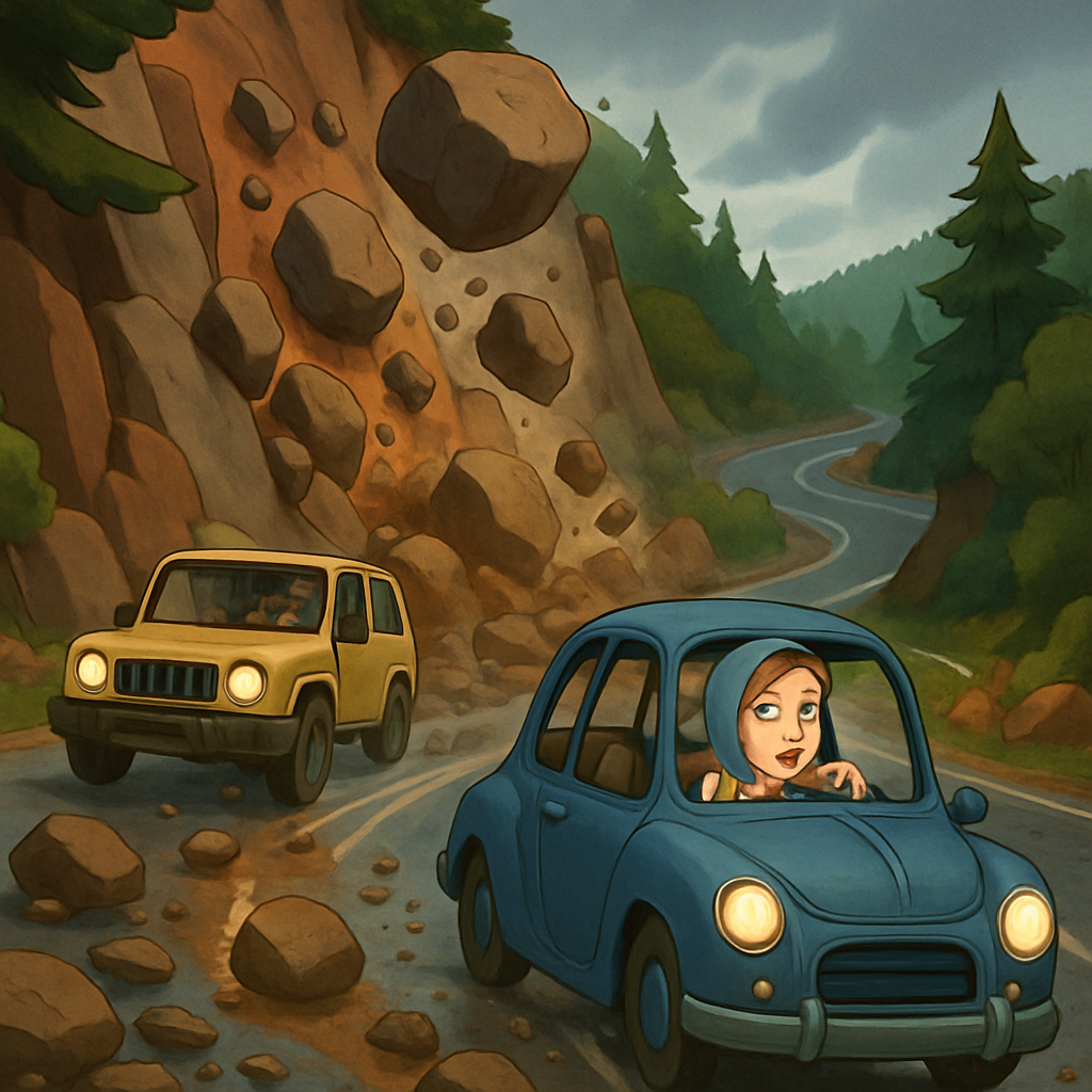 Движение на нескольких дорогах в Троодосе затруднено в результате камнепадов и оползней.