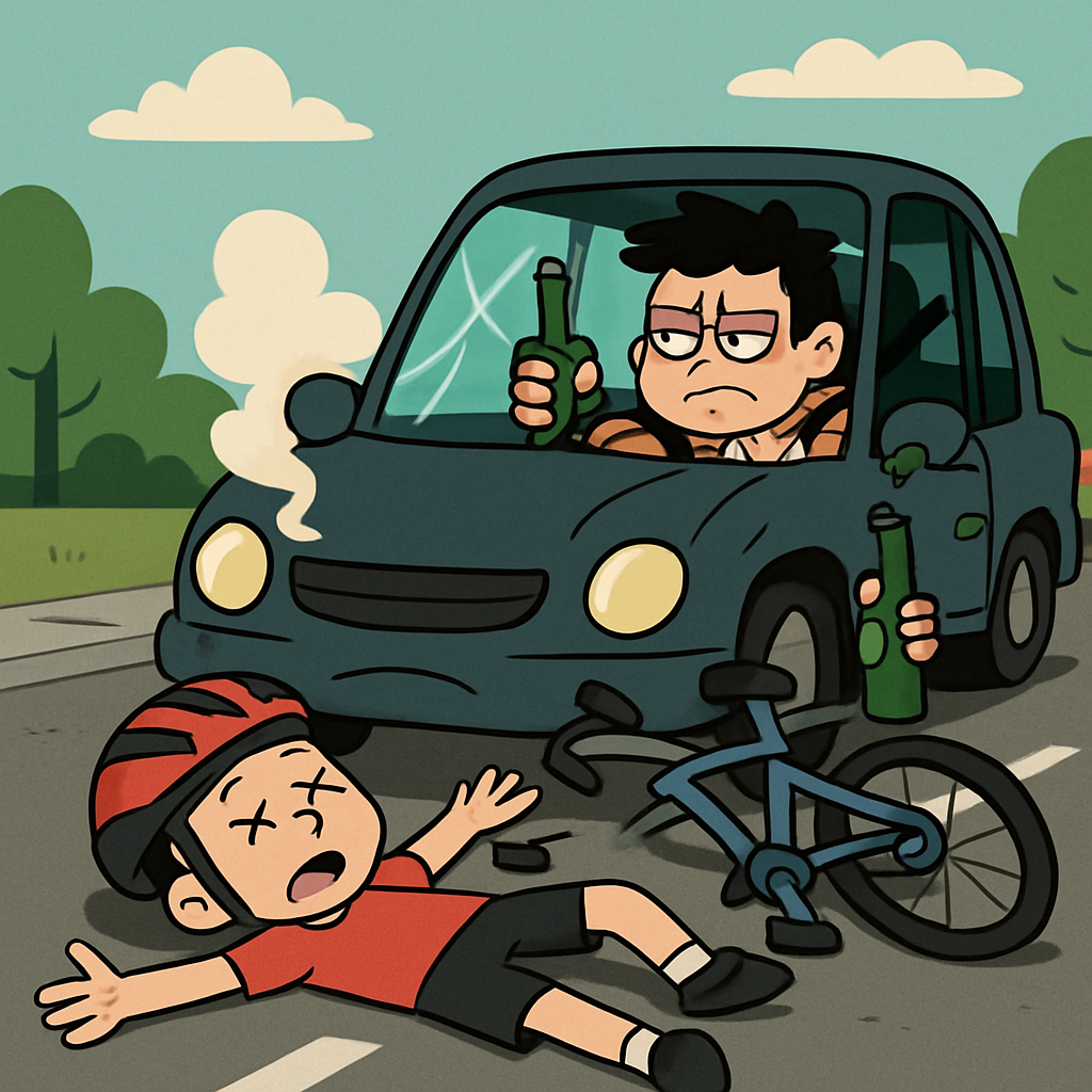 Сообщается, что 26-летний водитель, который насмерть сбил велосипедиста, по свидетельствам, находился в состоянии алкогольного и наркотического опьянения и двигался с превышением скорости.