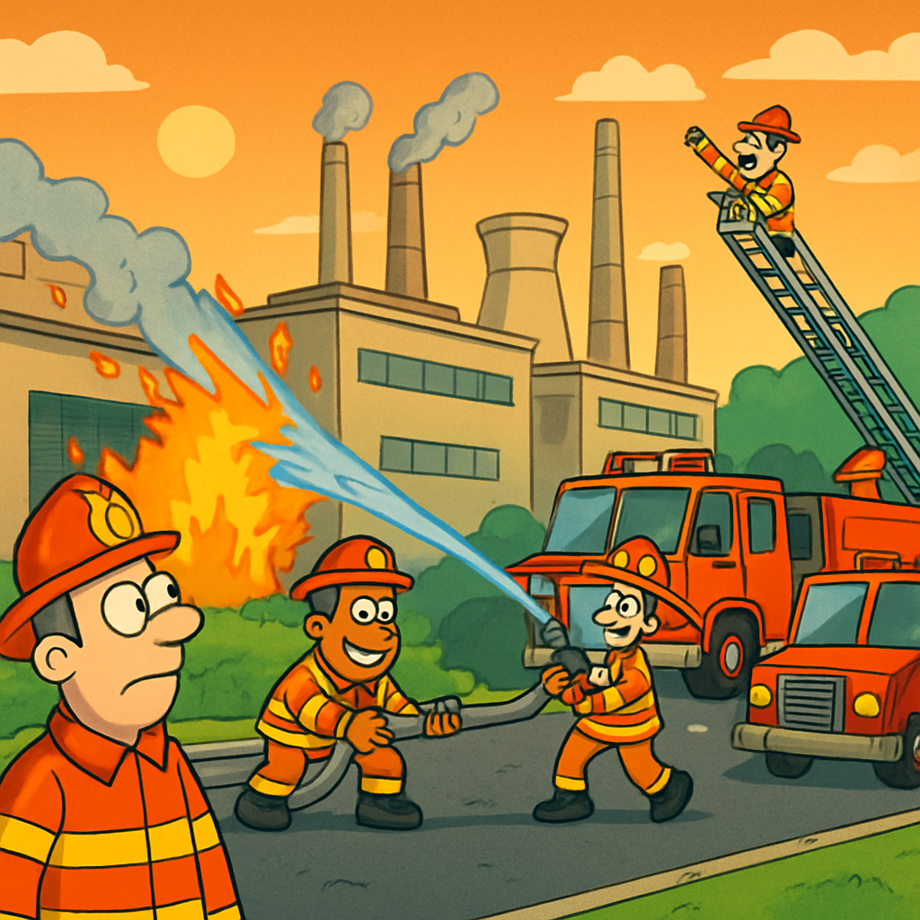 Завтра, 11 декабря, в 9:00, пожарные проведут учения на территории завода в Василико.