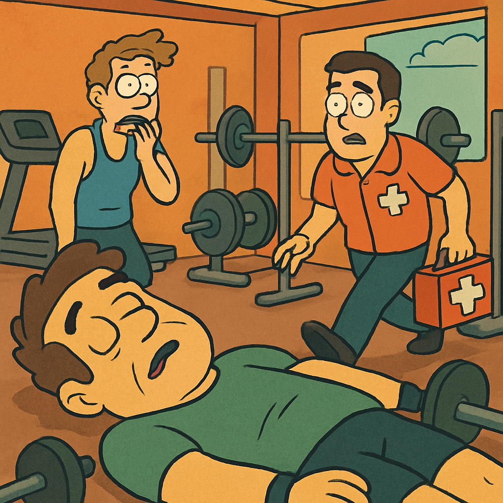 A man died in Paphos after losing consciousness in a gym.