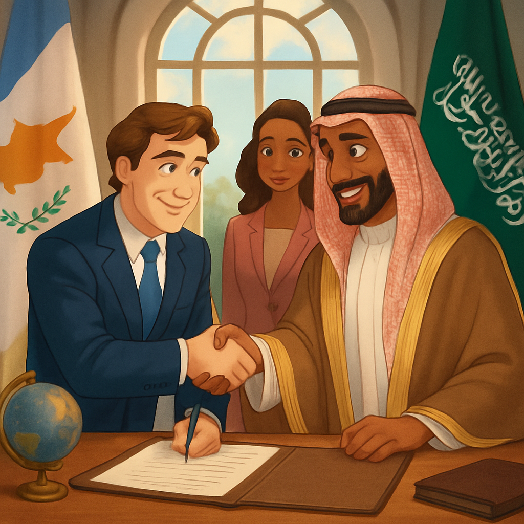 Кипр и Саудовская Аравия подписали меморандум о сотрудничестве, который охватывает инвестиции, технологии, культуру и научные исследования.