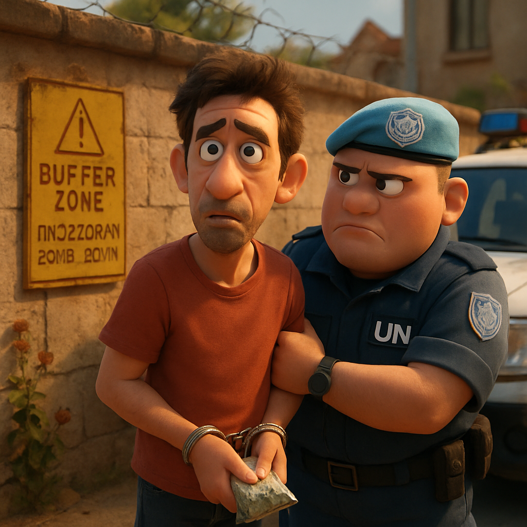 Мужчину, который якобы случайно пересек буферную зону на Кипре, арестовали по подозрению в незаконном обороте наркотиков.