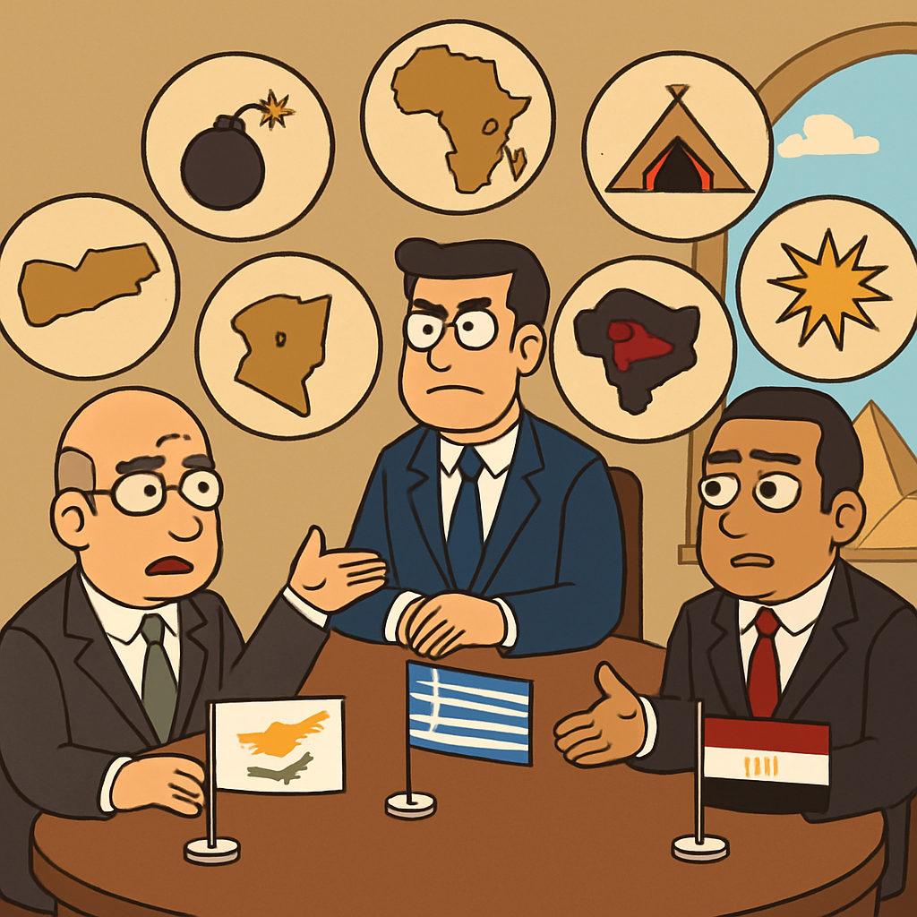 Cyprus, Greece, and Egypt strengthened their regional cooperation at a meeting of foreign ministers in Cairo.