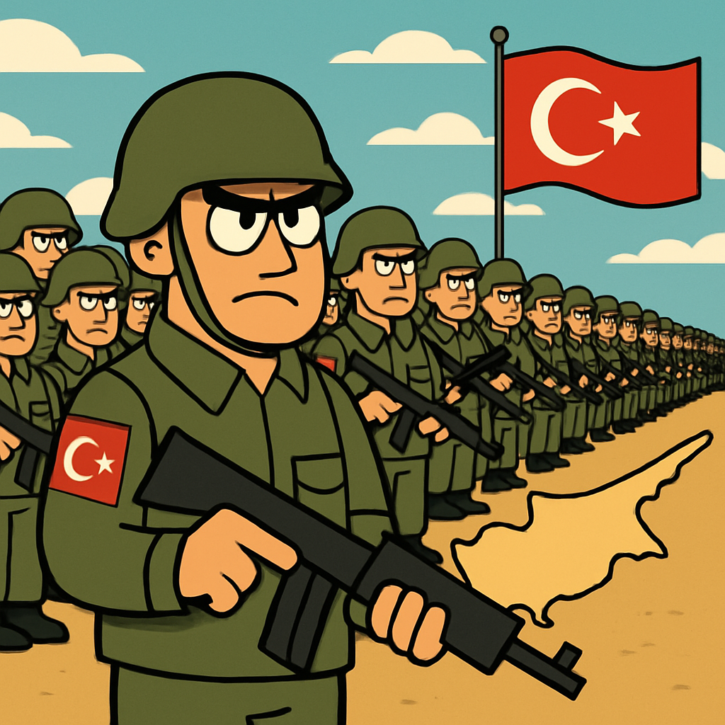 Турецкая армия на северном Кипре увеличит количество своих военных - ожидается, что оно достигнет 100.