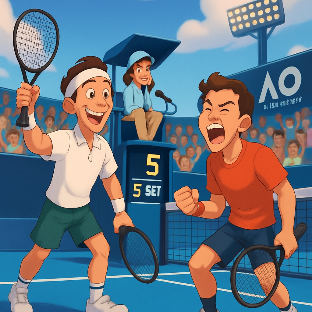 The five-set match set the record for the longest this year and the third in Australian Open history.