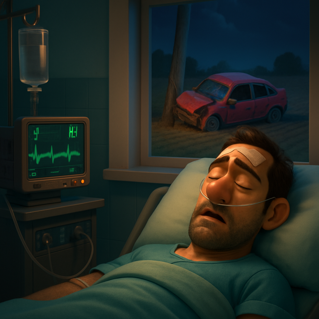 Житель Пафоса, получивший травмы в результате ДТП сегодня ночью, находится в критическом состоянии в больнице Никосии.