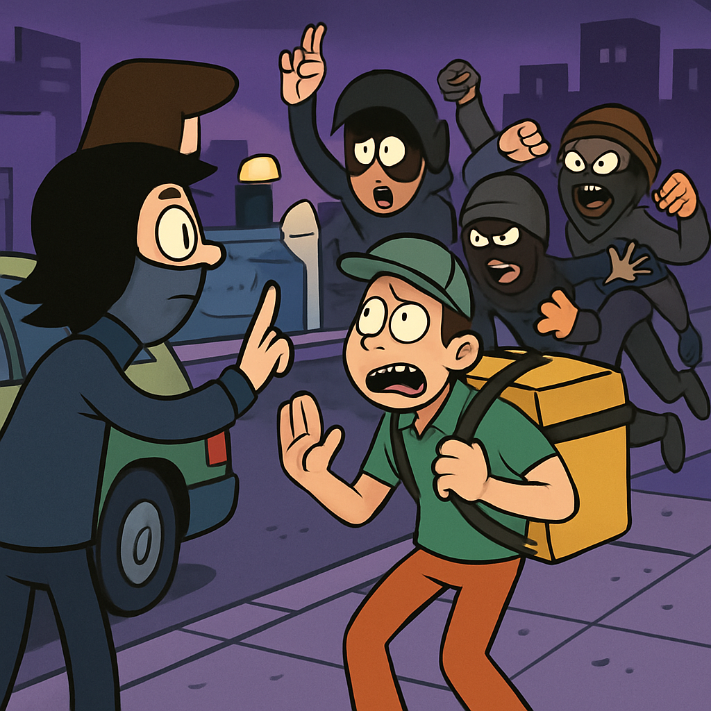 In Limassol, a delivery driver was robbed.