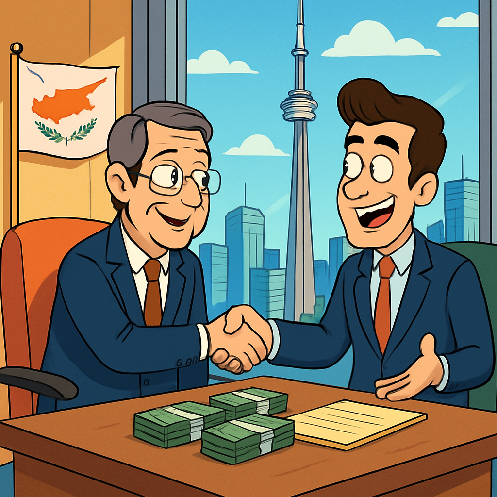 Президент Кипра отправился в Торонто, чтобы встретиться с канадскими предпринимателями с целью привлечения инвестиций на Кипр.