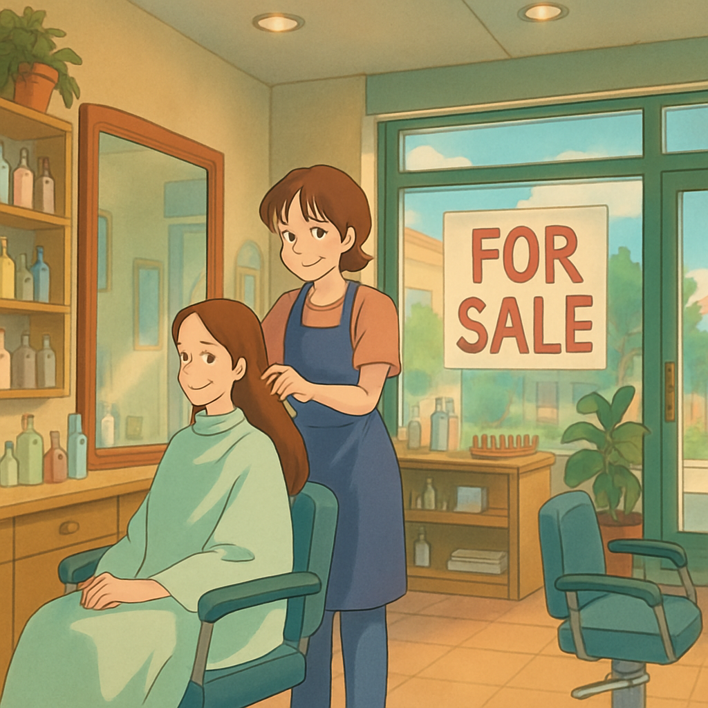 A fully functioning beauty salon with stable income and great growth potential for sale.