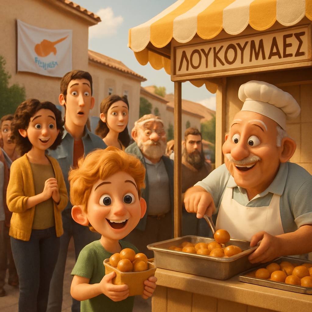 In Cyprus, huge queues have formed for traditional Epiphany sweets - loukoumades.