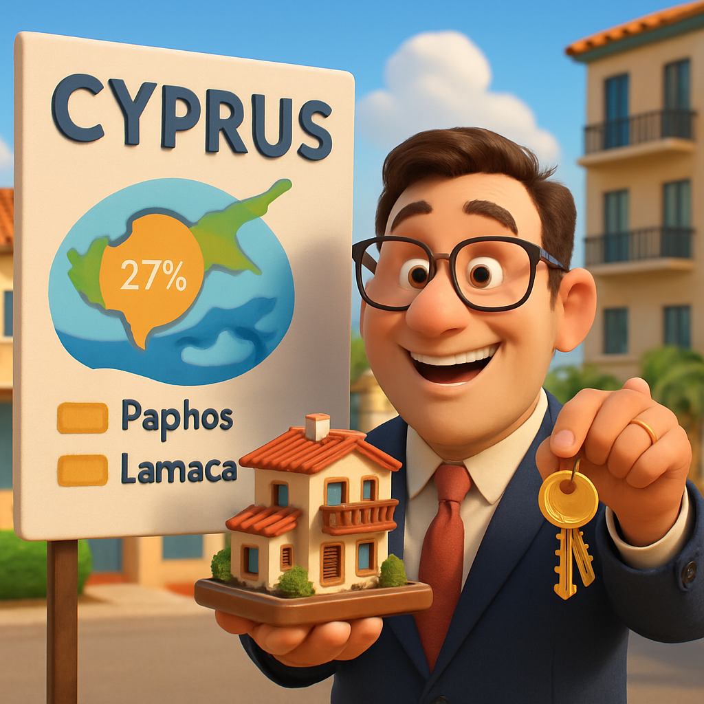 В 2024 году граждане третьих стран приобрели 27% недвижимости на Кипре.