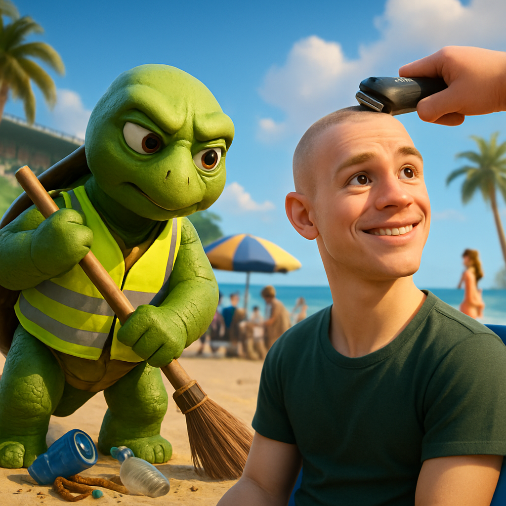 «Арис» не шутил, когда пообещал прибраться за всех нас на пляже и побрить Сашу Кокорина.