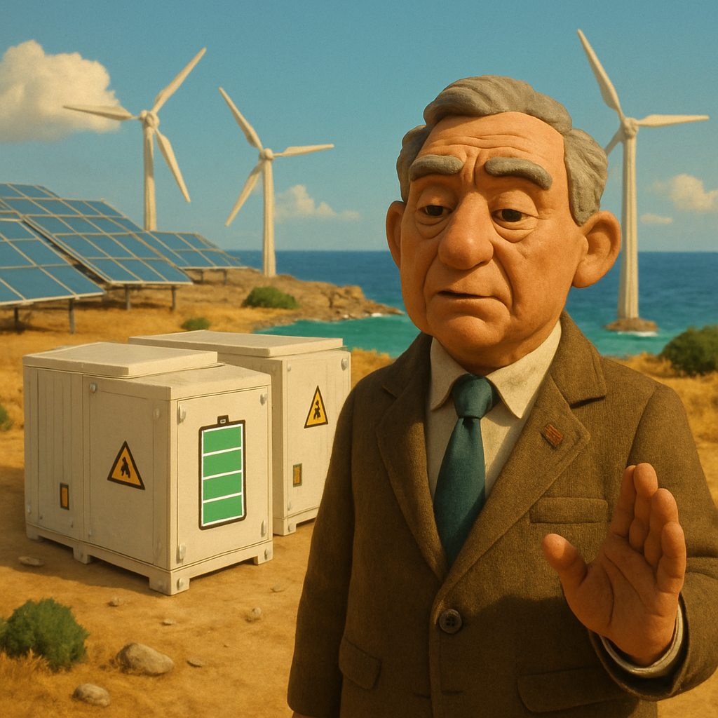 Правительство пообещало, что к следующему лету на Кипре будет создана система хранения энергии.