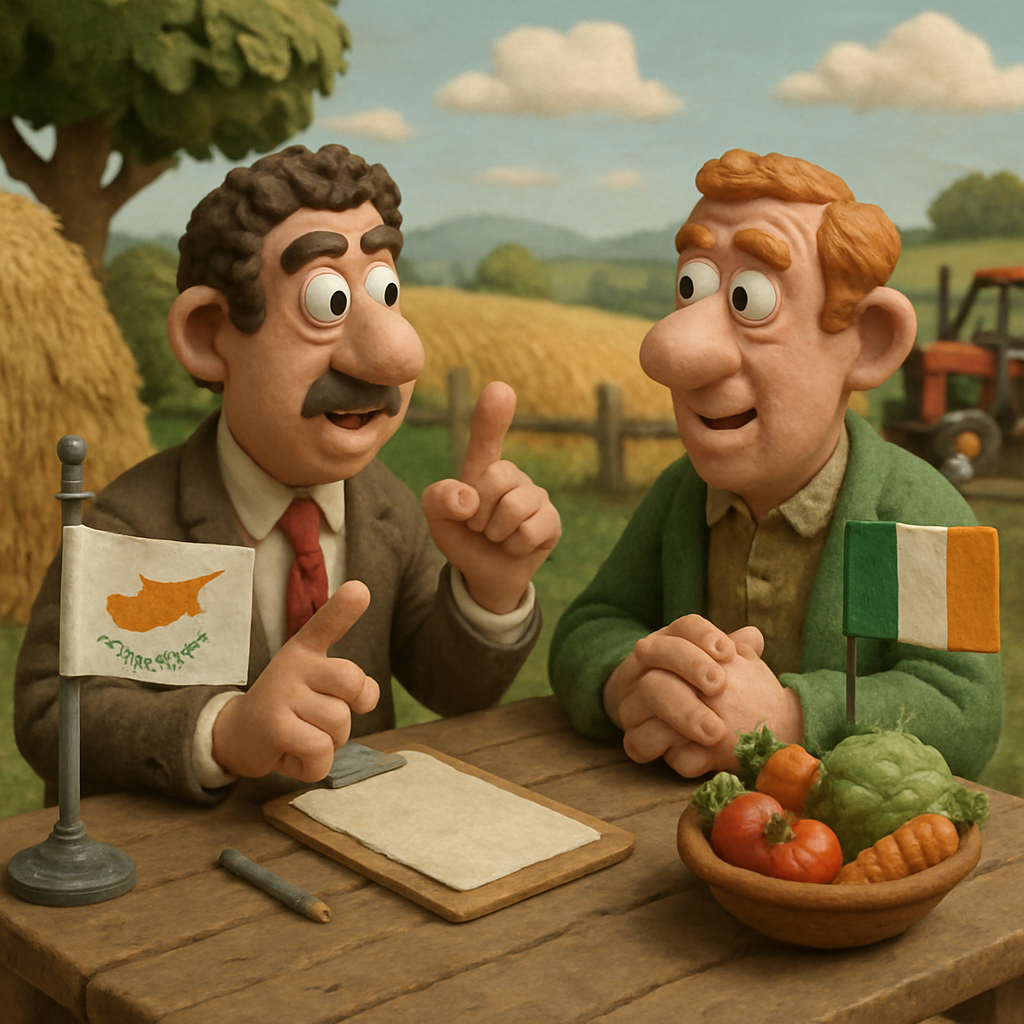 Кипр и Ирландия обсуждают укрепление сотрудничества в аграрной сфере.