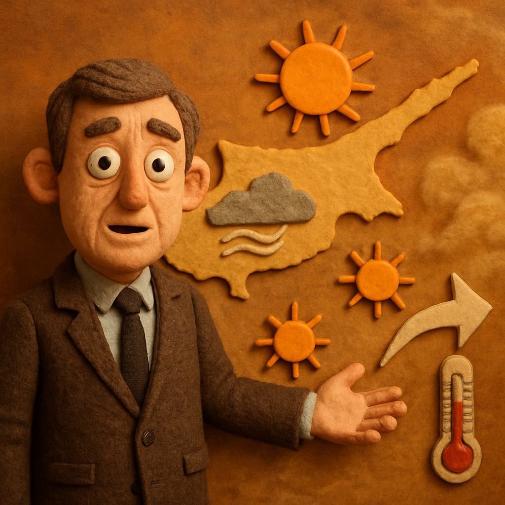 Согласно прогнозу kitasweather, с середины недели восточный ветер принесёт на Кипр пыль, а тёплая воздушная масса к выходным вызовет необычно высокие для сезона температуры.