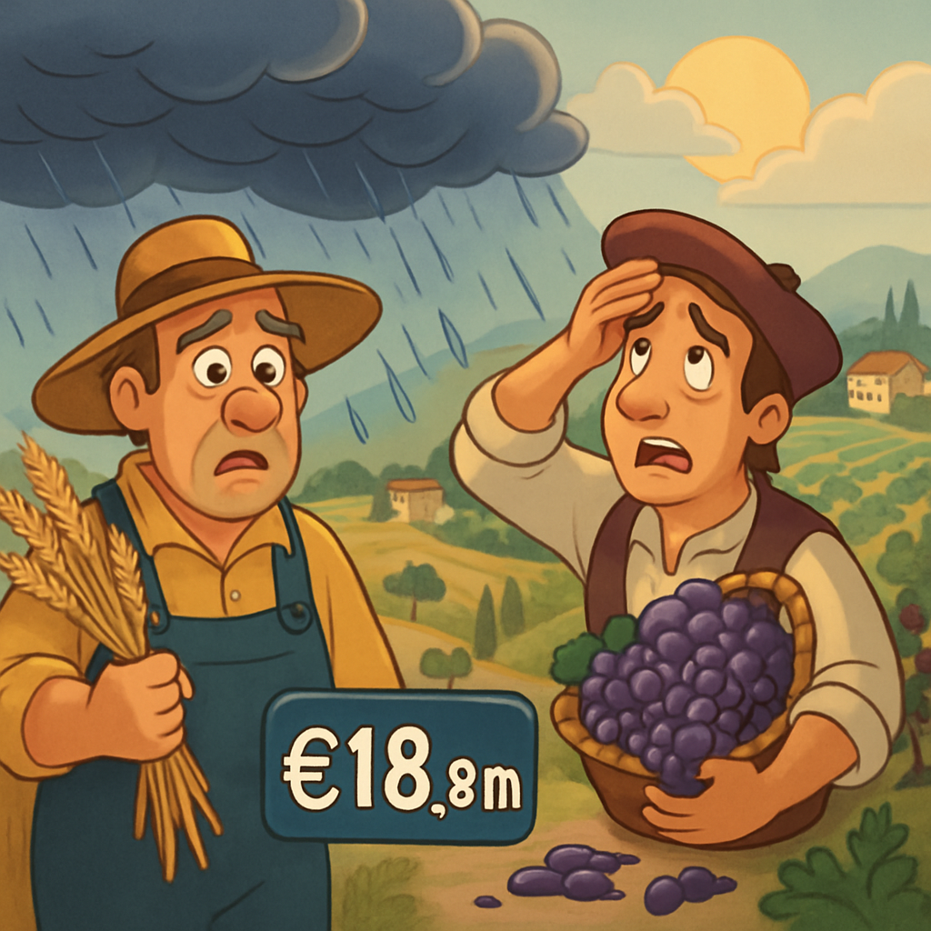 Производители зерна и винограда, пострадавшие от неблагоприятной погоды в 2025 году на Кипре, получат поддержку в 18,8 млн евро.