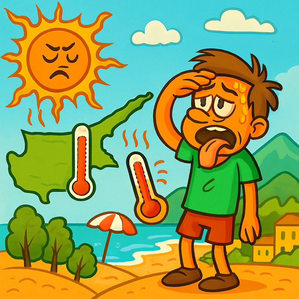 Сегодня на Кипре температура поднимется до +37С во внутренних районах, около +33С на побережьях и около +27С в горах.