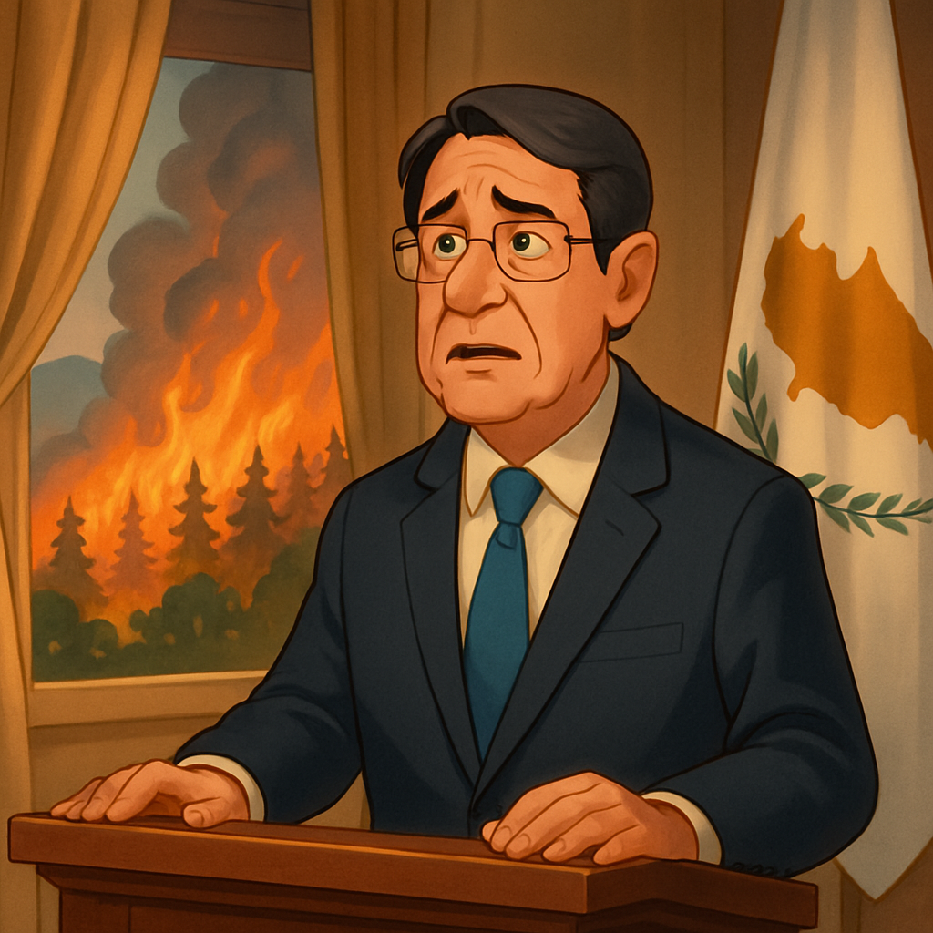 В сегодняшнем обращении к народу президент Кипра признал, что в критический момент с пожарами государство не отреагировало так, как должно было и объявил о 12 мерах поддержки пострадавших: от удовлетворения неотложных базовых потребностей до немедленных компенсаций и выплат.