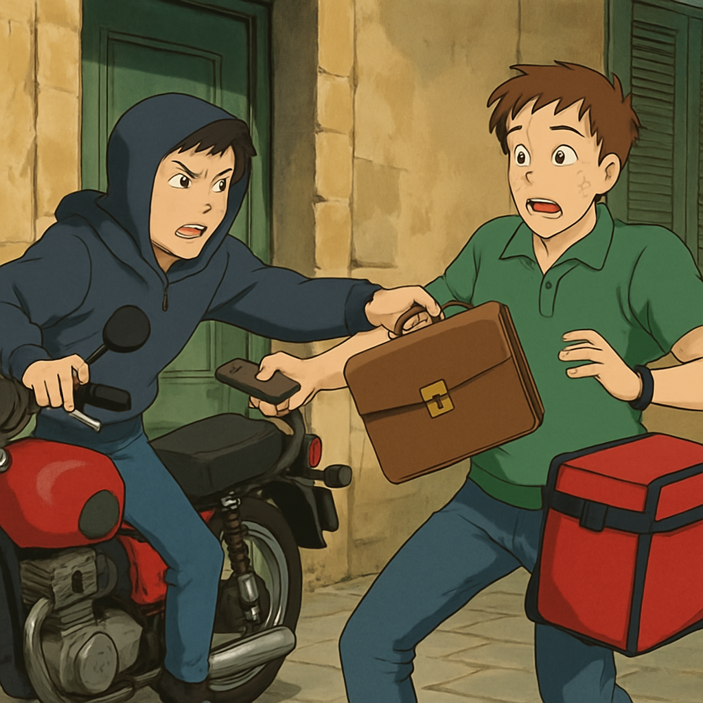 В Никосии ограбили курьера.