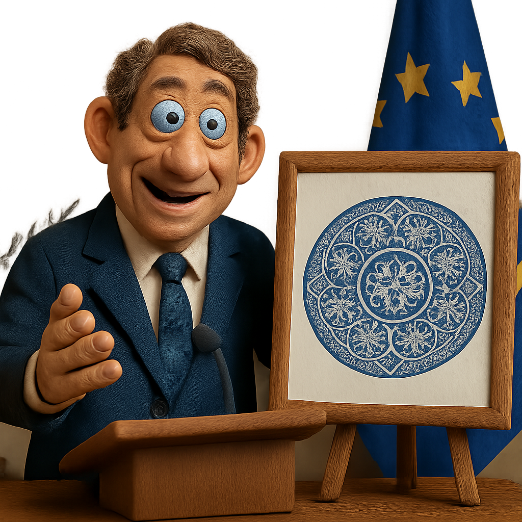 Президент Кипра представил официальный логотип председательства в Совете ЕС, раскрыв дизайн, основанный на традиционном кружеве Лефкары.