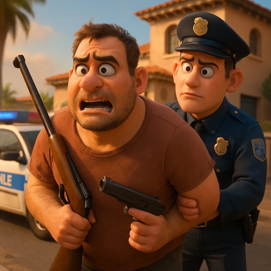 На Кипре арестовали мужчину, который ограбил дом в районе Ларнаки и украл охотничье ружье и пневматический пистолет.