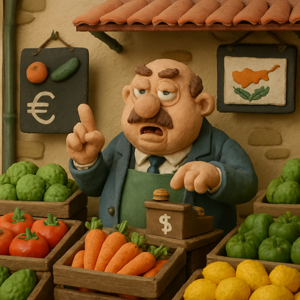 Цены на фрукты и овощи остаются высокими на Кипре из-за того, что посредники делают большую наценку.