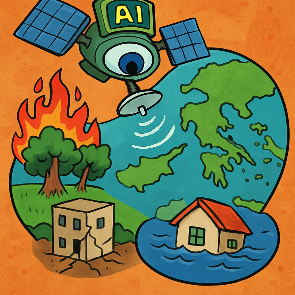 Кипр и Греция будут разрабатывать спутники на базе ИИ для мониторинга пожаров, землетрясений и наводнений.