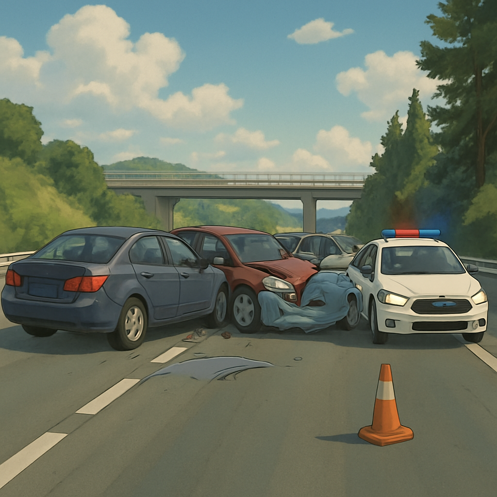 Из-за ДТП с участием четырех автомобилей закрыта правая полоса хайвея Никосия-Лимассол в направлении Лимассола, в районе Мутайаки.