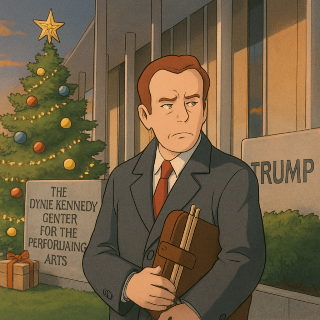 The musician Chuck Redd called off the annual Christmas Eve performances after the Kennedy Center board added President Trump’s name to the performing arts center.