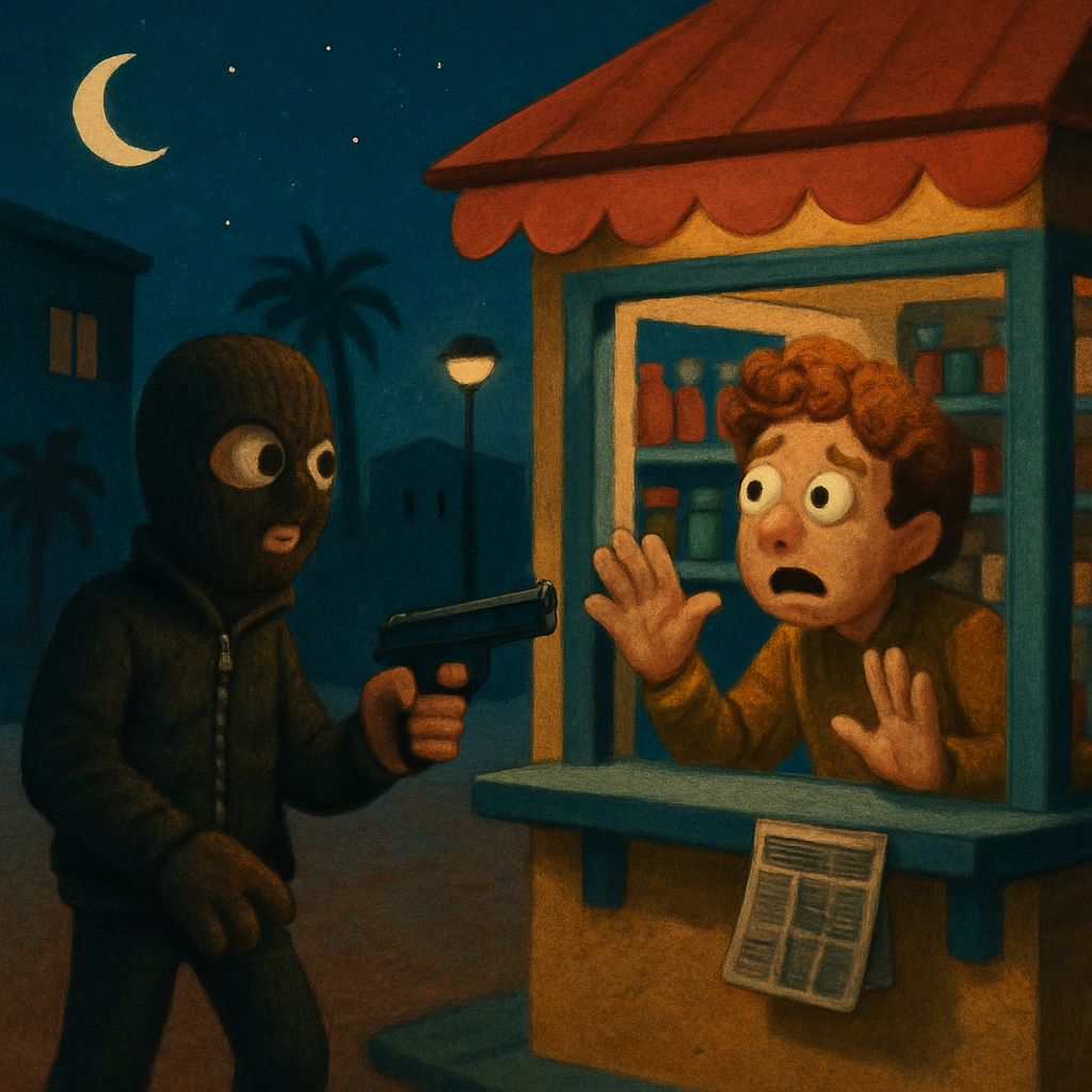 Ночью в Айя-Напе ограбили киоск.