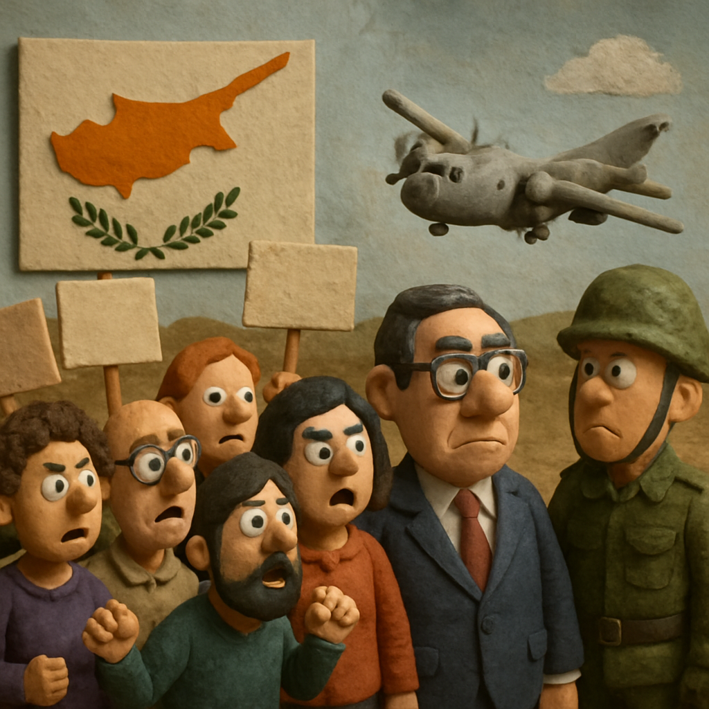 Шесть активистских организаций обвинили правительство Кипра в содействии тайным военным операциям после утверждения, что в среду американский военный самолет использовал остров в качестве транзитного пункта между Катаром и Израилем.