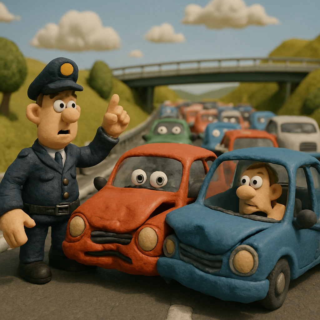 ДТП на хайвее Лимассол-Никосия стало причиной пробки в районе Линопетры.